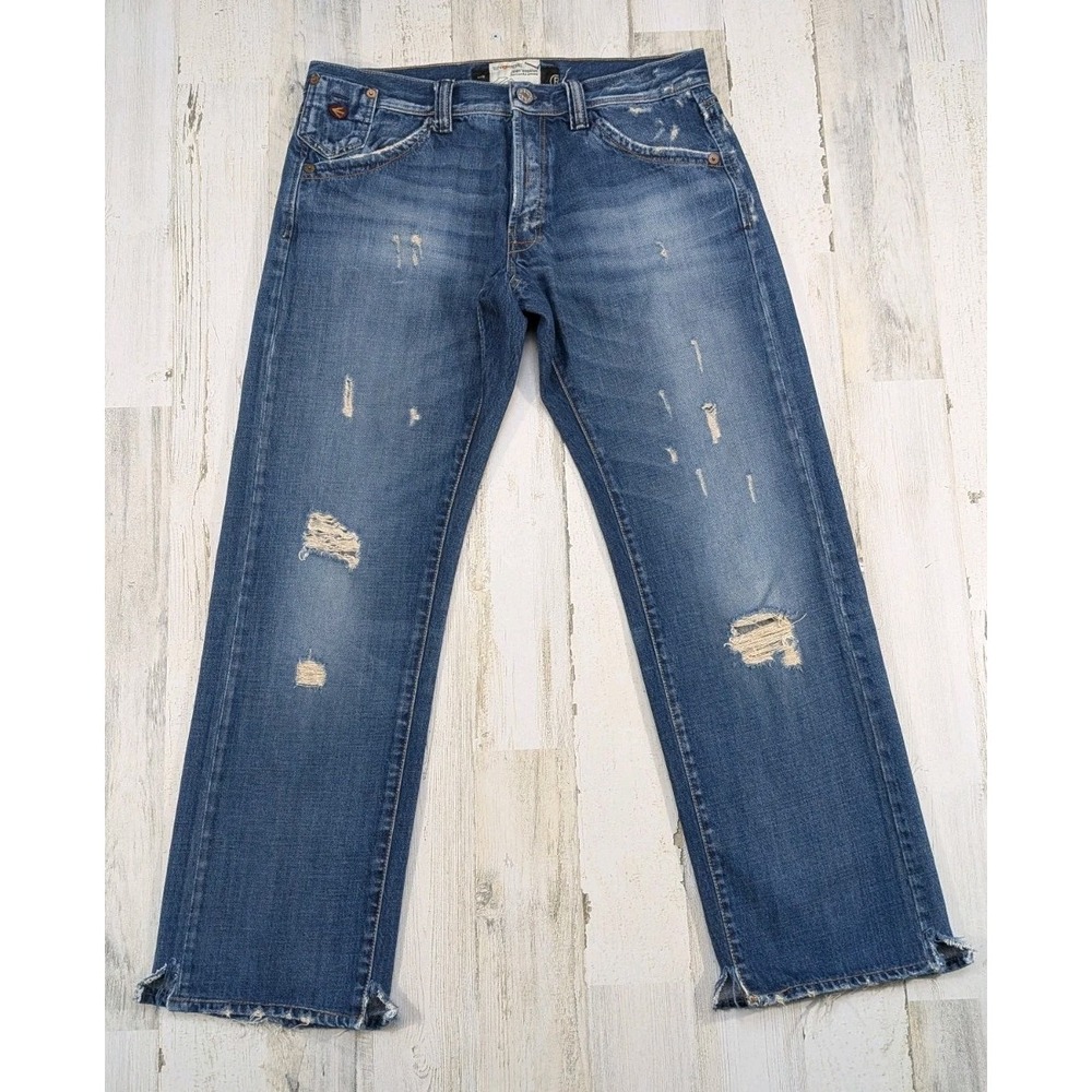 Vintage Energie Jeans Mens 34x31 Kirk Baggy Distressed Skate Italy Y2K Blue